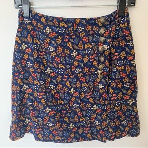 Madewell Floral Miniskirt